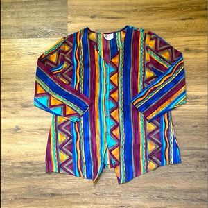 Maggie Sweet: Button down silky shirt, size 2X